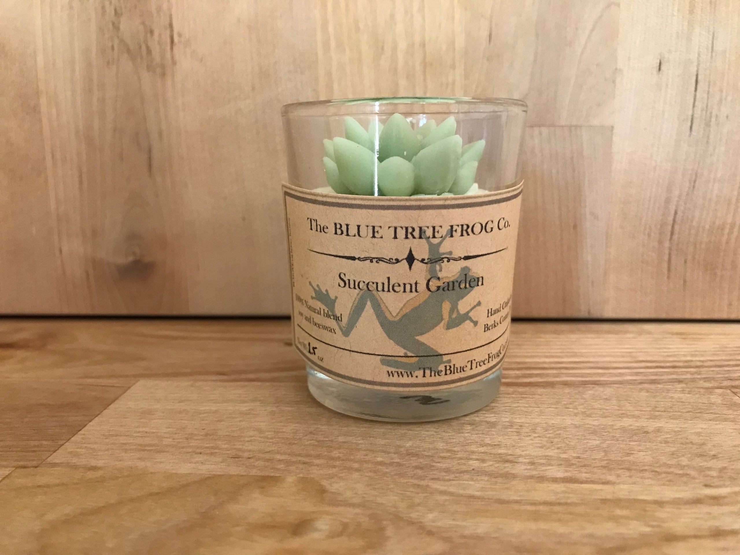 Succulent Candle -mini tumbler- beeswax